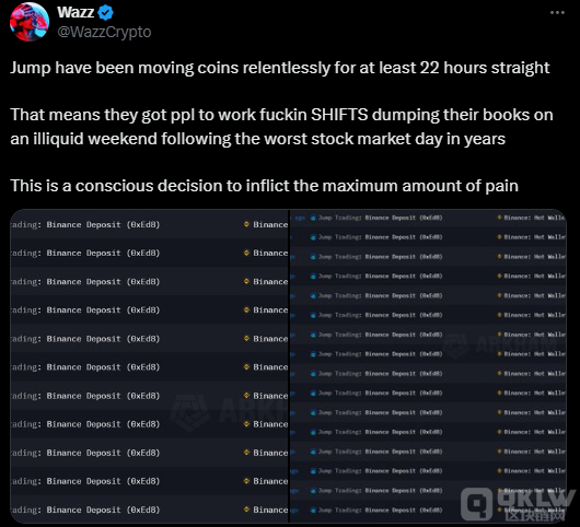 Jump Crypto大规模转移加密资产引发社区猜测