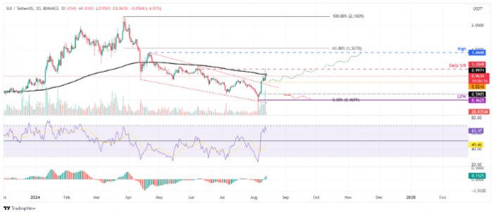 Sui价格突破后有望迎来上涨