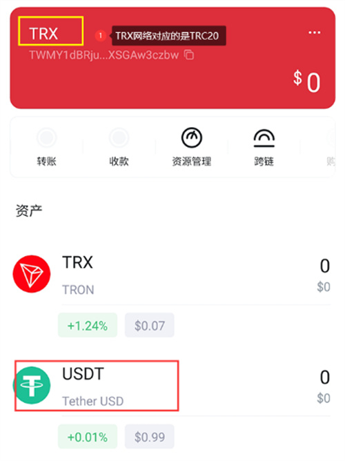 USDTTRC20钱包添加TRC20代币的步骤详解_图文操作