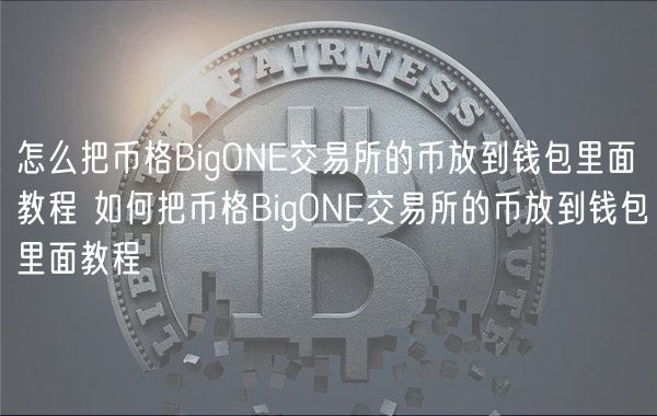 怎么把币格BigONE交易所的币放到钱包里面教程 如何把币格BigONE交易所的币放到钱包里面教程