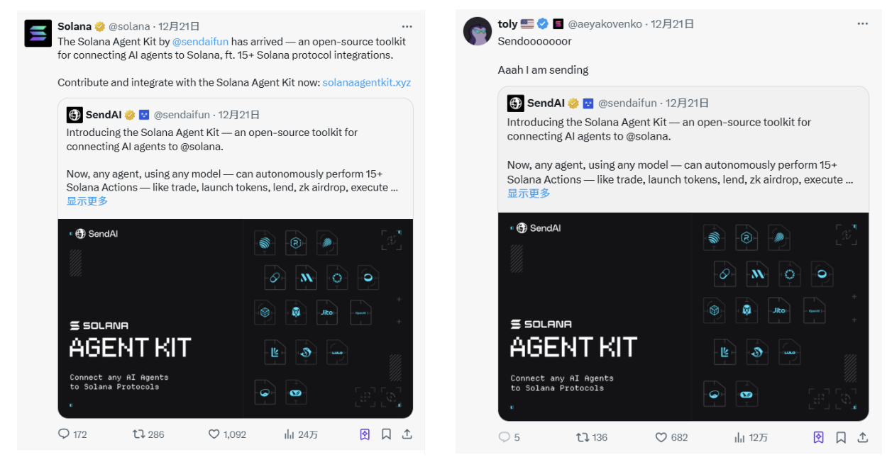 Solana All-Stars Support, Take a Look at SendAI’s New Product Solana Agent Kit